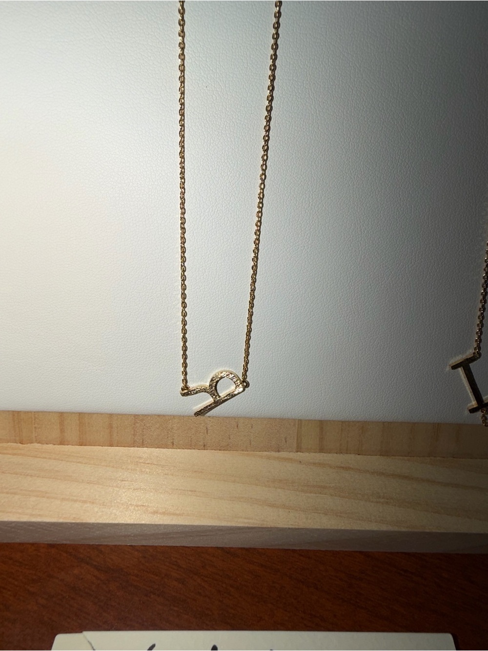 Delicate Gold Toggle Pendant Necklace - Women Jewelry R
